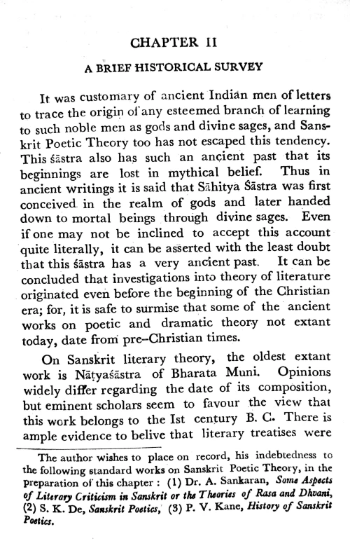 An Outlines of Sanskrit Poetics